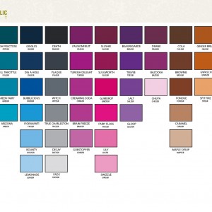 Sugar Spray Paint Colour Chart